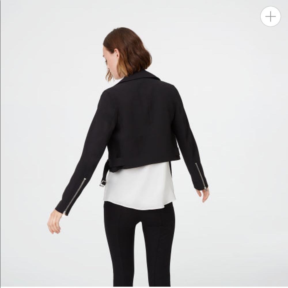 Club Monaco Crepe Moto Laccarah Jacket - Picture 3 of 3